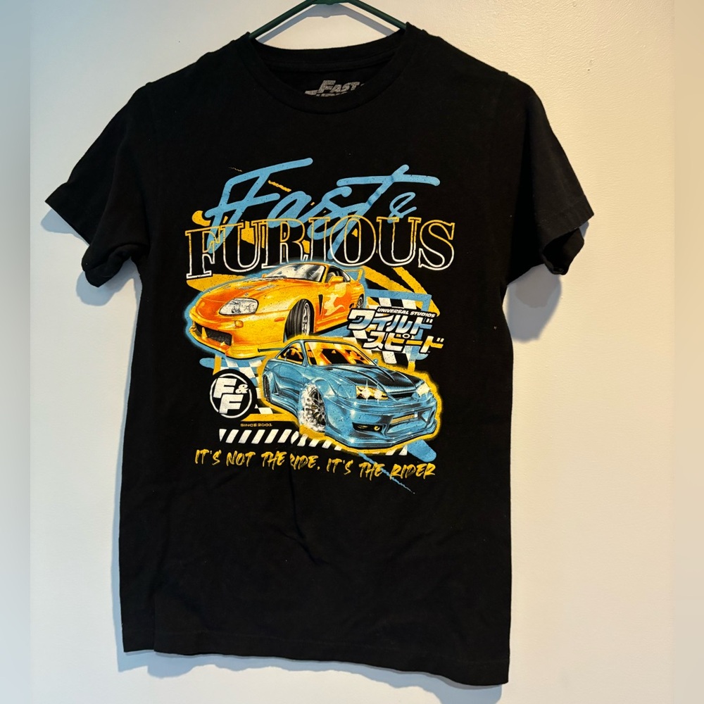 Black fast and furious tee